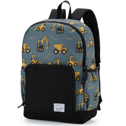 VASCHY Mochila menina criança, mochila infantil mochila escolar infantil de 4 a 6 anos mochila menina menino resistente à água com correia no peito e etiqueta de nome para escola viagem