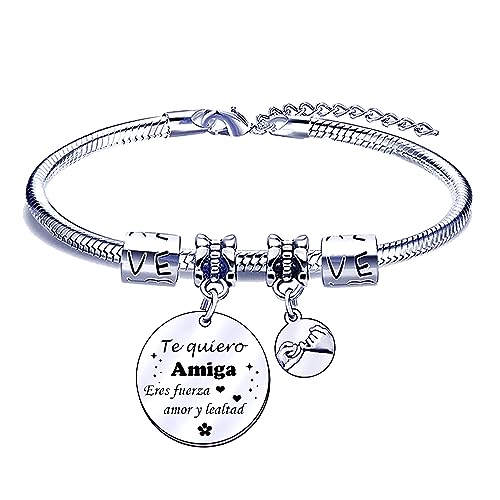 POIUYTRE Pulseira amiga presente de amiga presente amiga aniversário Natal presente de graduação presentes para amigas presentes originais para amigas pulseira de melhor amiga