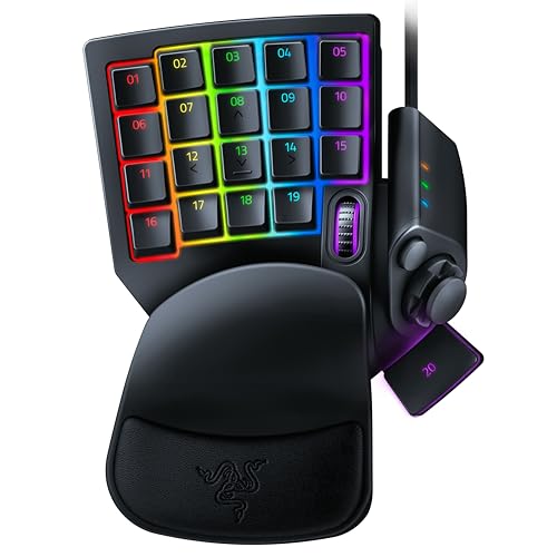 Razer Tartarus Pro - Teclado de interruptor ótico analógico (atuação ajustável, 32 teclas programáveis, 8 perfis de alternância rápida, Rapid Trigger) preto
