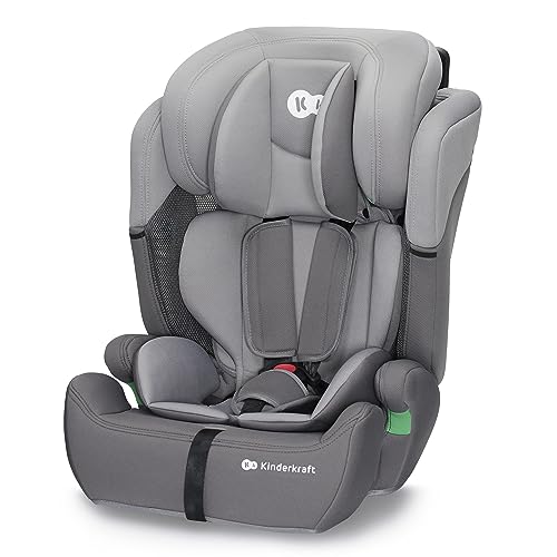 Kinderkraft COMFORT UP I-SIZE 76-150 cm, cadeira de carro para bebé, cadeira de carro para crianças, cadeira, cinto, regulação em 11 níveis, grupo 1/2/3, 15 meses - 12 anos, 9-36 kg, cinzento