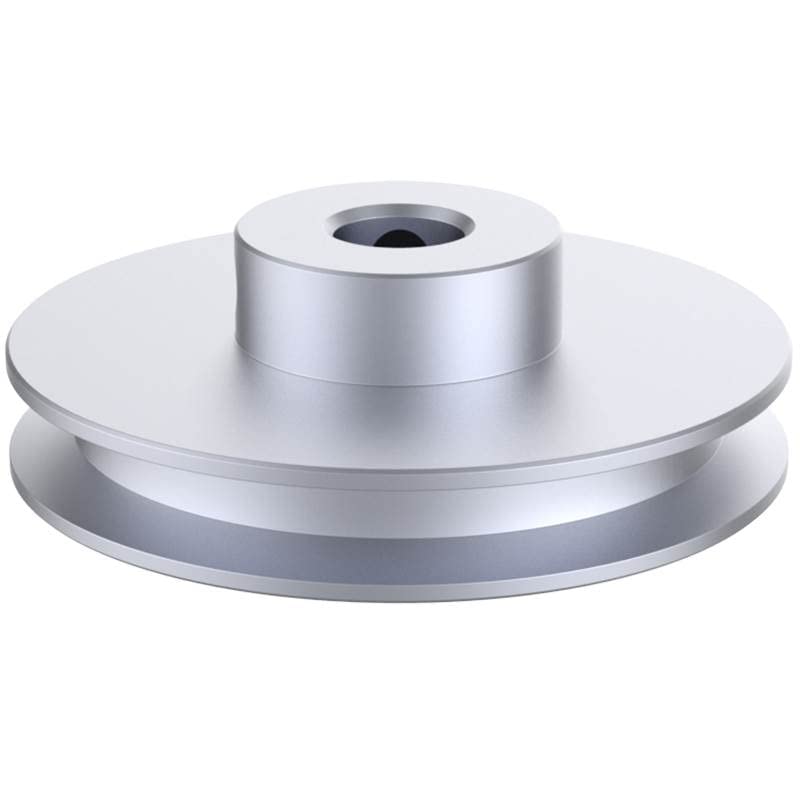 CHANCS Polia de ranhura simples de 80 mm de diâmetro exterior polia de 24 mm de diâmetro interno fixo para perfuradoras correia redonda de PU de 6 mm