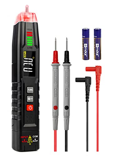 KAIWEETS ST100 Busca de rolos inteligentes sem contacto, multímetro portátil, medidor de pressão NCV testador de tensão em 600 V CA/CC, capacidade, resistência, continuidade, diodo