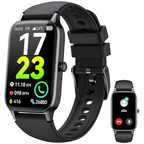 Relógio inteligente com chamadas, 2025 HD 1,57" Smartwatch homem mulher, 112 modos de desporto Smart Watch, SpO2/monitor de sono, IP68 impermeável podómetro pulseira atividade Android iOS