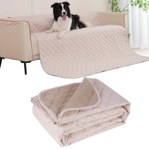 HezzLuv Manta para cães para cobertura de cama 203 x 152 cm, protetor de colchão e móveis, lavável, reversível, resistente a riscos, anti-choque, para cães médios e grandes e gatos