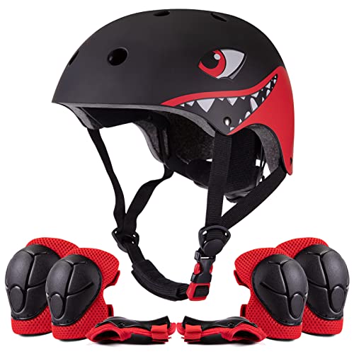 XIAPIA Capacete para meninos e meninas de 2 a 5 anos, capacete infantil de bicicleta ajustável, capacete de patinadora para crianças, artigos desportivos leves e robustos, diâmetro 51-54 cm