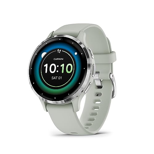 Garmin Venu 3S, Smartwatch Premium com GPS, AMOLED, funções avançadas de saúde e forma física, mais de 30 aplicações desportivas, 10 dias de autonomia, verde
