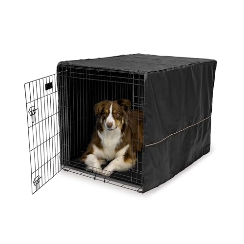 MidWest Homes for Pets Modelo CVR-42 Capa para gaiola de cão com protetor têxtil de teflon capa de privacidade para gaiolas de cão MidWest e New World de 106,68 cm de comprimento