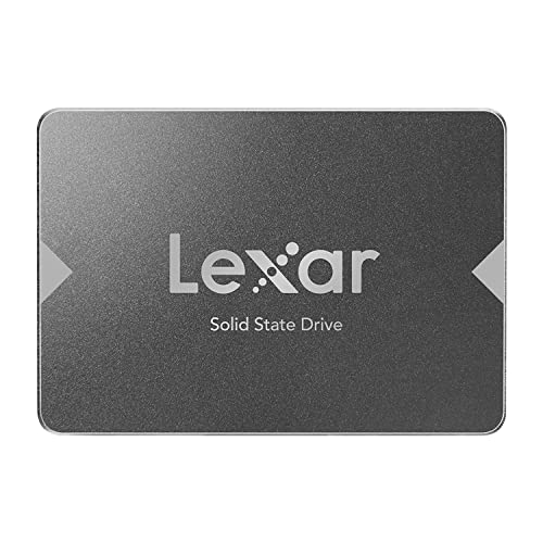 Lexar NS100 2,5" SATA III 6 Gb/s SSD 512 GB, disco rígido interno, unidade de estado sólido, leitura de até 550 MB/s (LNS100-512AMZN)