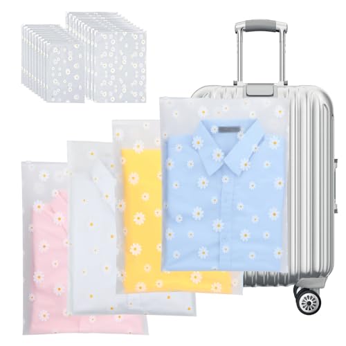 AiQInu 20 peças sacos de armazenamento de viagem, sacos grandes de zip, saco transparente, multifuncional saco organizador