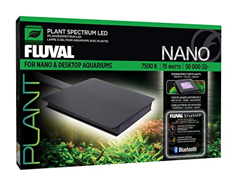 Ecrã de iluminação para aquários Fluval Plant Spectrum LED Bluetooth Nano de 15 W