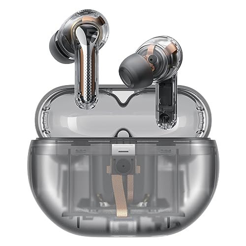SoundPEATS Capsule3 Pro Auriculares sem fios, auriculares Bluetooth de áudio com LDAC, auriculares híbridos com cancelamento ativo de ruído, 6-Mic para chamadas, modo de jogo, total 52H