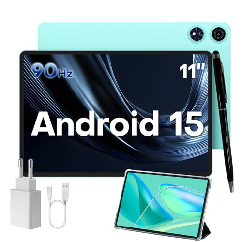 TECLAST P50AI Tablet de 11 polegadas Tablet Android 15 com AI gestos, Octa-Core 2,0 GHz, HDMI-Type C+modo PC, 16 GB 128 GB (4 TB TF), 7000 mAh/WiFi 6 BT5,4/capa LL ápis/5 MP. +13MP/Estudantes