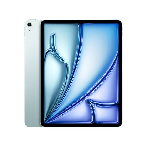 Apple iPad Air de 13 polegadas com chip M3, desenhado para Apple Intelligence, ecrã líquido com ecrã Retina, 1 TB, câmara frontal/traseira de 12 píxs, Wi-Fi 6E, Touch ID e autonomia para um dia