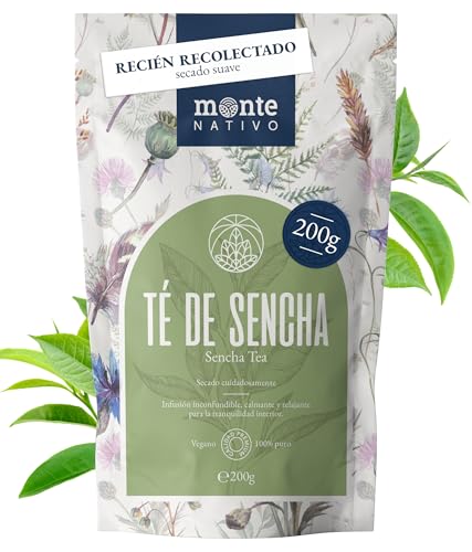 Te verde Sencha Monte nativo (200 g) - chá verde - folhas de chá secas - chá asiático - presente de chá de primeira qualidade