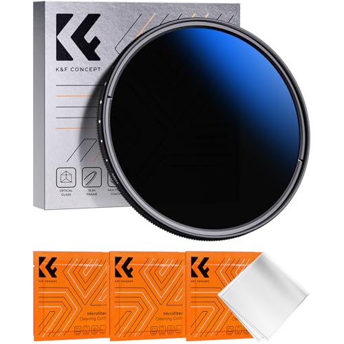K&F Concept Nano-Klear 77 mm ND2-2000 (1-11 Stops) filtro variável, filtro densidade neutra de vidro ótico 18 camadas nano - revestimento com 3 panos de limpeza