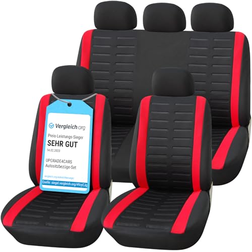 Upgrade4cars, Capas de assentos de carro universais, preto, para frente e atrás, acessórios interior universal