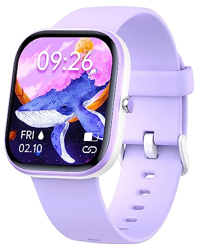 Relógio inteligente, IP68 resistente à água relógio de acompanhamento de atividade física para crianças, monitor de sono e frequência cardíaca, 8 modos desportivos, presente para crianças