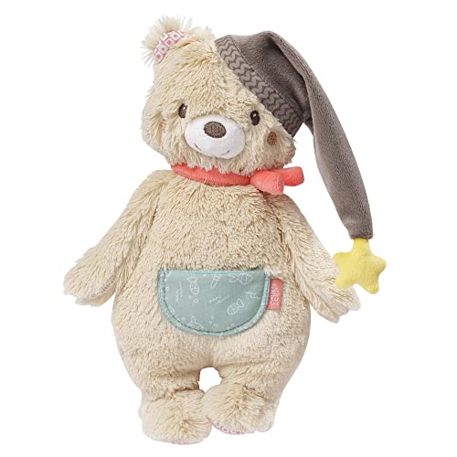 Fehn Peluche de urso Bruno, ursinho macio para recém-nascidos que os ajuda a adormecer, agarrar, sentir e abraçar, adequado bebés crianças pequenas partir 0 meses