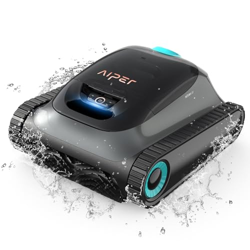 AIPER Scuba S1 Robot piscina sem cabo, navegação inteligente, 150 min de funcionamento contínuo, para limpeza de paredes e linha de flutuação, piscinas enterradas de 150 m²