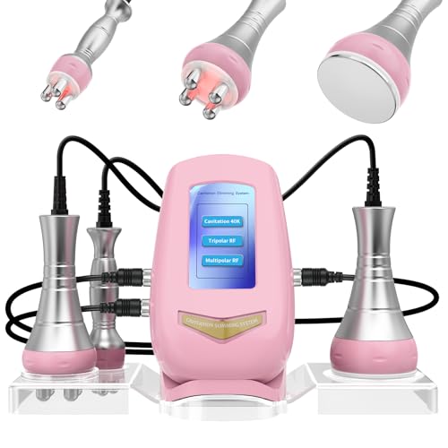 40 K Máquina anticelulite massajador anticelulite 3 em 1, cavitação e radiofrequência corporal facial beleza massajador celulite para reafirmar e modelar