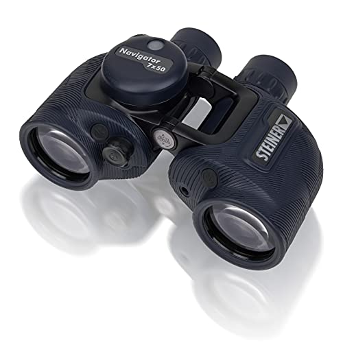 Steiner Binóculos marinhos Navigator 7 x 50c - bússola estabilizada HD, ótica de qualidade alemã, ponte aberta, 5 m impermeável, a primeira escolha para entusiastas de desportos aquáticos