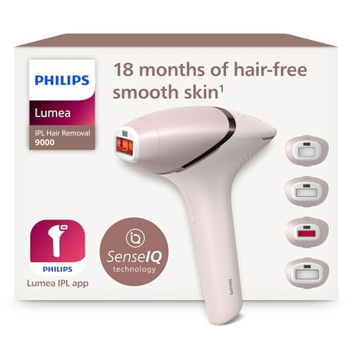 Philips Lumea série 9000, removedor de luz de pressão, IPL, pele macia em casa, com capa, acessórios para o corpo, rosto, biquíni e axilas, sem cabo, alternativa à remoção a laser. BRI957/00