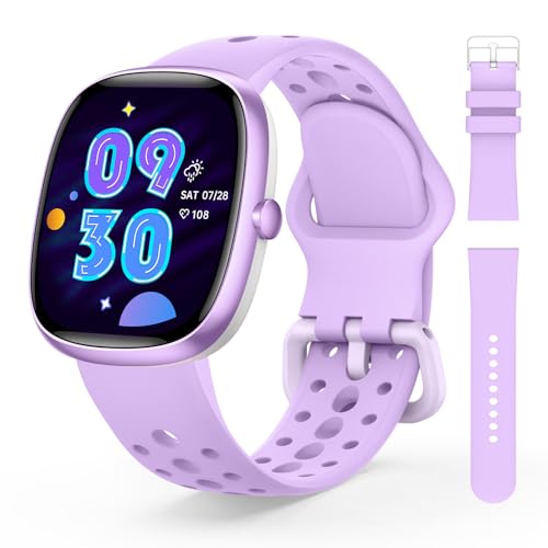 JoJoego Relógio inteligente para crianças, pulseira inteligente com 100 modos desportivos, pedómetro, frequência cardíaca, monitor de sono, IP68 impermeável, presentes para adolescentes de 5-16 anos