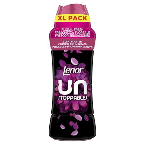 Lenor UNstoppables Pérolas de perfume para roupas, 41 lavagens (495 g), suaves com fragrância, frescura sensações, potenciador de frescura