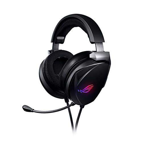 ASUS ROG Theta 7.1 USB-C Auriculares Gaming (som envolvente 7.1, cancelamento de ruído AI, PC, PS4, Nintendo Switch, Aura RGB), preto