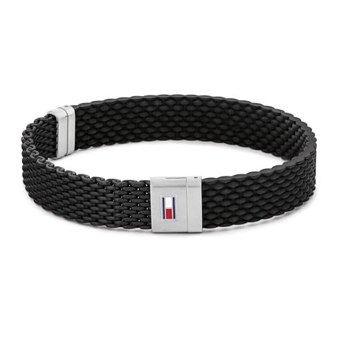 Tommy Hilfiger Jewelry Pulsera para Hombre de Silicona en negro o azul