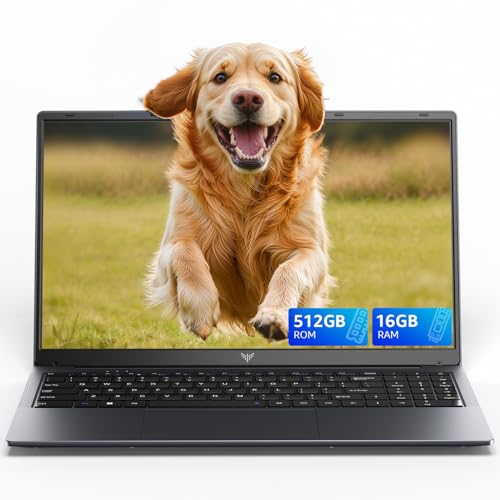 ACEMAGIC Computador portátil com novo processador N-97 (até 3,6 GHz), 16 GB Ram 512 GB SSD expansão 2 TB computador portátil 15,6'' WiFi5G/2,4G, tipo-C, HDMI, USB 3.2, câmara oculta