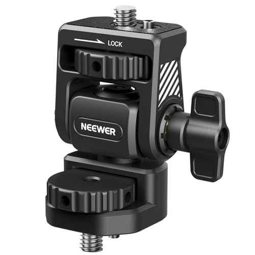 NEEWER Montagem aprimorada do monitor de campo com parafuso de 1/4", rotação de 360°, inclinação de 180°, parafuso anti-choque compatível com monitor de câmara de átomos ninja de 5" e 7", gaiola para