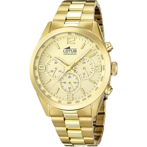 Lotus Relógio homem 18153/2 Minimalist caixa de aço inoxidável 316 l dourado correia de aço inoxidável 316 l prateado, Lotus Minimalist 18153/2, Clássico