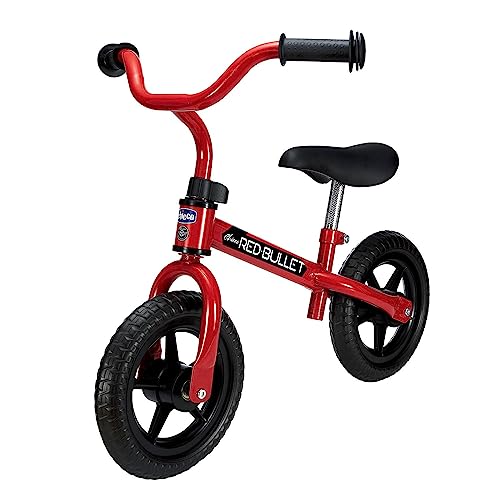 Chicco First Bike Bicicleta sem pedais, para crianças de 3 a 5 anos, com selim regulável, 25 kg