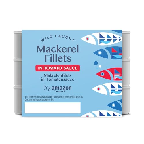 by Amazon Bifes de cavala do sul em molho de tomate, 3 x 125 g