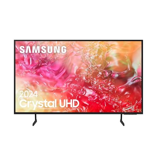 SAMSUNG TV Crystal UHD 2024 43DU7105 Smart TV de 43" Crystal UHD com cores puras com púrpura, a melhor Smart TV, todos os altifalantes à vez com Q-Symphony e controla a sua casa com SmartThings