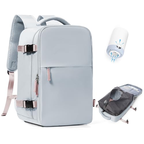 BJLFS Mochila viagem cabine avião 40 x 20 x 25 a vácuo bagagem de mão 40 x 30 x 20 voling com sistema de vácuo mochila de viagem portátil impermeável para homem e mulher com sistema de compressão
