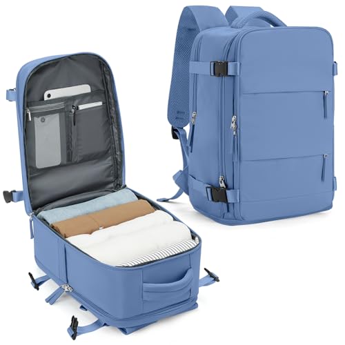 SZLX Mochila viagem cabine avion 40 x 20 x 25 mulher Ryanair mochila a vácuo com bomba bagagem de mão 45 x 36 x 20 Easyjet malas cabine para portátil 14 polegadas impermeável mochila airbag vazio