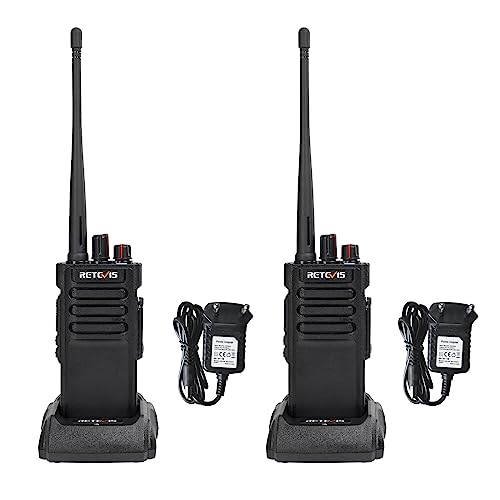 Retevis RT29D Walkie Talkie DMR Longo alcance, IP67 impermeável, 3200 mAh, profissional para hotel, armazém, quinta (preto, 2 peças)
