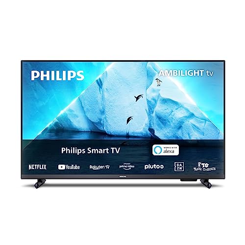 Philips Ambilight PFS6908 80 cm (32 polegadas) Smart LED TV | 60Hz | Pixel Plus HD e HDR10 | SAPHI | Dolby Atmos | Altifalantes de 12 W | compatível com o assistente Google e Alexa