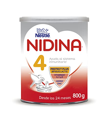 Nestlé NIDINA 4 leite de crescimento em pó para bebés a partir dos 24 meses, frasco de 800 g