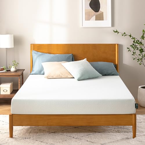 Zinus Colchão de espuma de 135 x 190 cm, ortopédico e ergonómico de firmeza, suporte de 5 zonas, altura de 11 cm, certificado Oeko-Tex