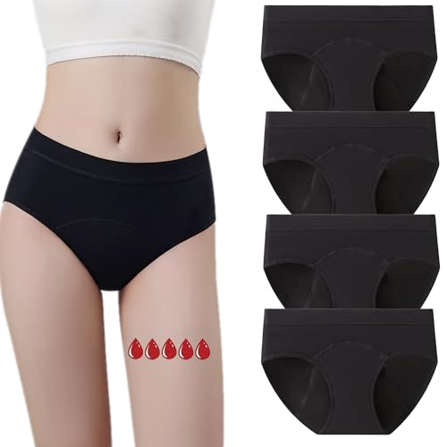 ZVZK Cuecas menstruais para menina, 8-18 anos, 30 ml, fluxo abundante, cuecas menstruais, algodão, roupa interior reutilizáveis