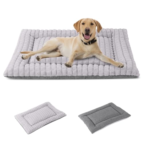IEUUMLER Tapete para cães e gatos, almofada para animais de estimação suave quente, lavável e durável de uso duplo, colchão para cães grandes e médios FC014 (M (76 * 50 cm), cinzento)