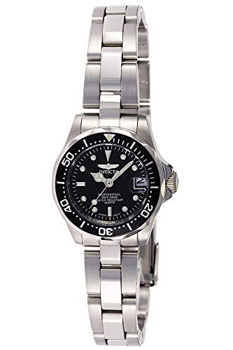 Invicta Pro Diver Relógio quartzo para mulher de aço inoxidável - 24 mm