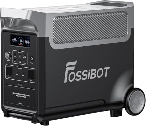 FOSSiBOT F3600 Pro Estação de energia portátil, bateria LiFePO4 de 3840 WH, expansível até 11,52 kwh, saída CA de 3600 W, entrada solar de 2000 W, gerador solar portátil de campismo, campismo. ing