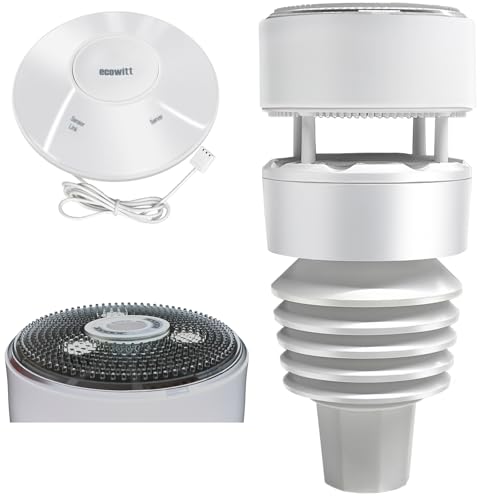 ECOWITT Wittboy GW2001 - Estações meteorológicas com sensor sem fios para exteriores, estação meteorológica 7 em 1, com hub Wi-Fi atualizado GW2000, 868 MHz