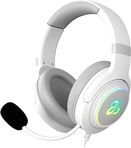 NEWSKILL Sobek 7.1 V2 Auriculares Gaming com som virtual 7.1 USB micro e luzes RGB para pc e consolas - cor branca