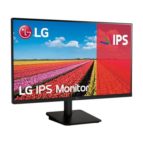 LG 25MS500-B Monitor de 24,5", ecrã IPS, LED, (1920 x 1080) (FHD), 16:9, estabilizador de preto, modo de leite, Flicker Safe, classificação D, 100 Hz, preto