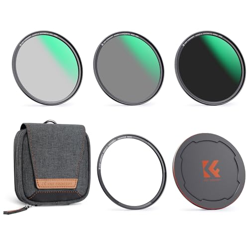K&F Concept Filtros magnéticos Kits Nano-X série 95 mm Magnetic Filter Quick Swap System filtro polarizador (CPL), ND8, ND64, anel de adaptador magnético, tampa para lente magnética, bola de filtros